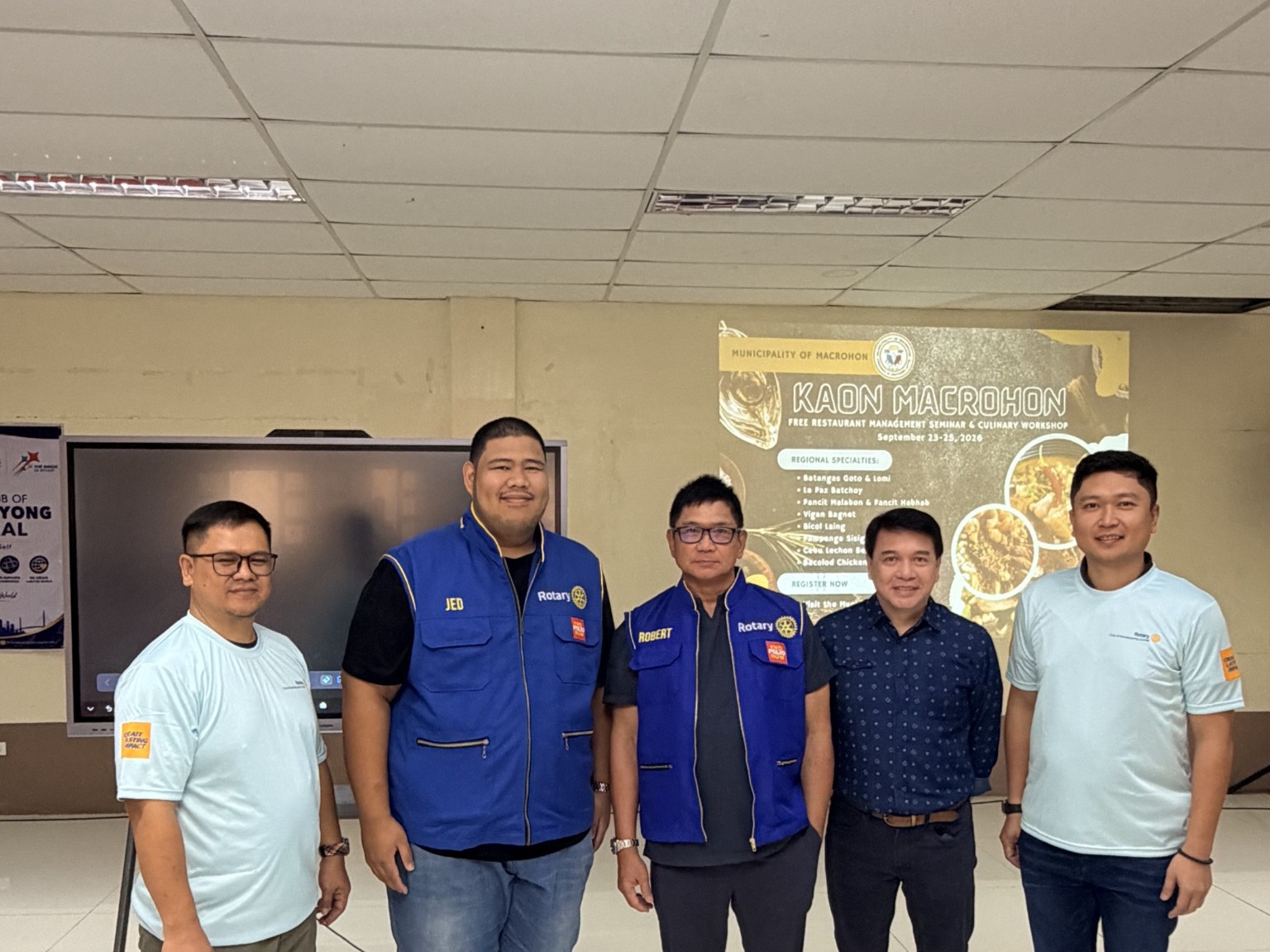 Project organizers and partners during the PROJECT NEXT restaurant management and culinary workshop