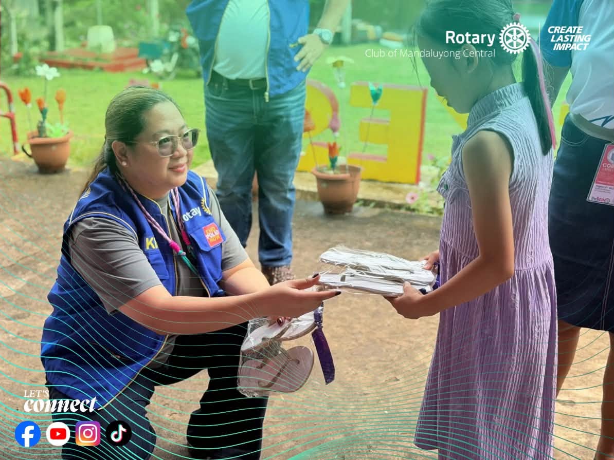 Distribution of clothing and school support to children